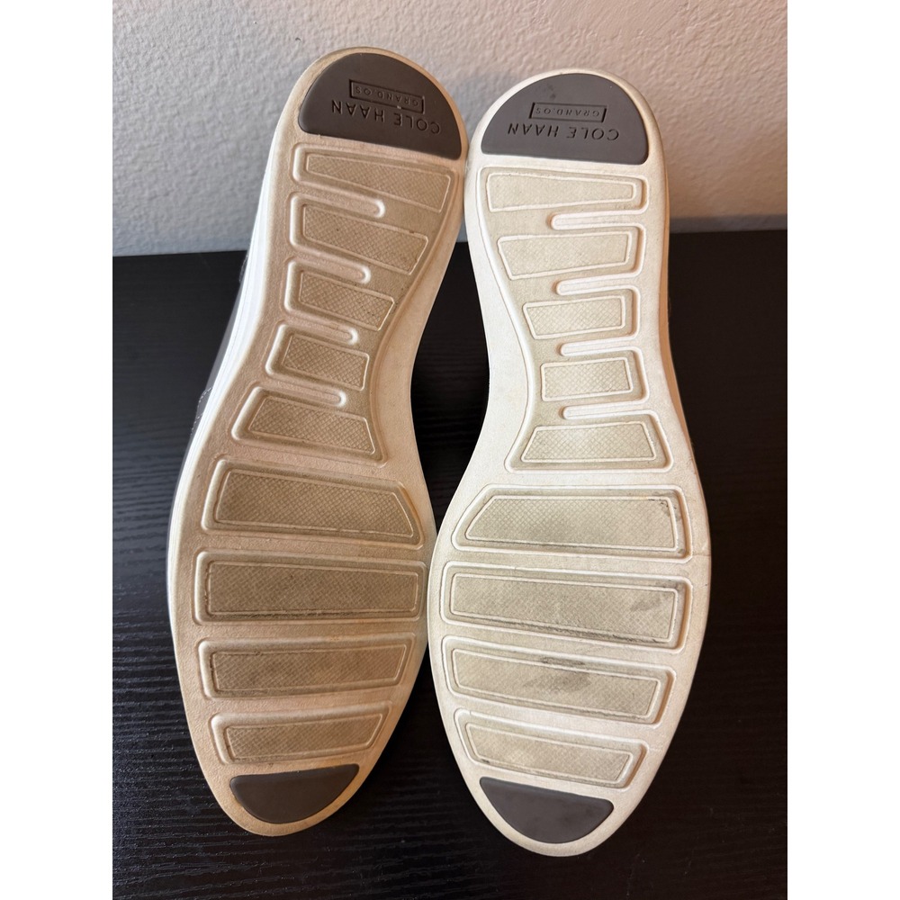 Cole Haan Grand.OS Womens Grey Leather Wingtip Oxford Shoes W05434 Size 11B - Picture 7 of 9